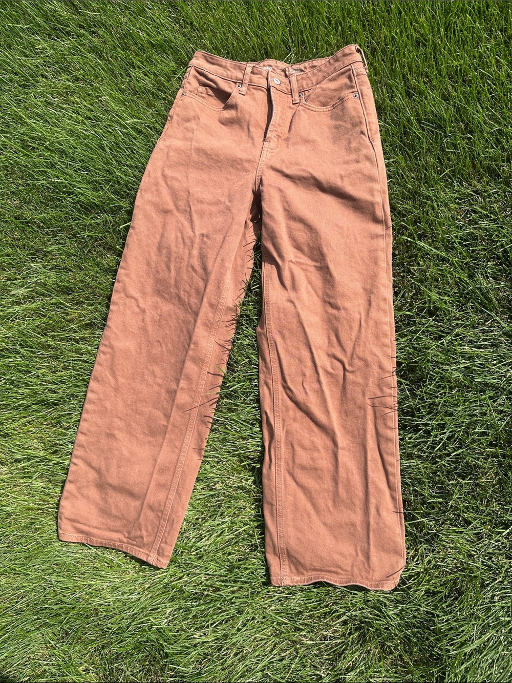 Old Navy Women's Wide-Leg Jeans in Rusty Orange